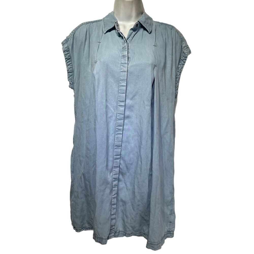 cooperative urban outfitters button up chambray sleeveless dress Size S